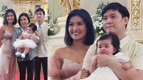 Winwyn Marquez fiancé at baptism of their baby